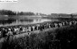 Women and Children from the Ghetto are Marched to the Daugava (Dvina) River to Bath. ©Ghetto Fighters’ House